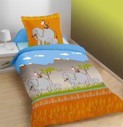 Детски спален комплект Маймунка и слон