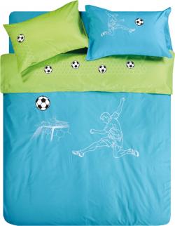 Детско спално бельо Soccer Turquoise