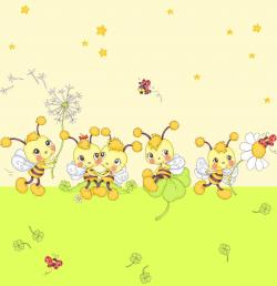  Детски спален комплект Пчелички