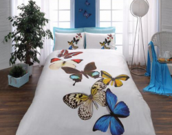 Единичен спален комплект Butterflies