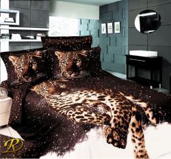 Спален комплект памучен сатен Леопард