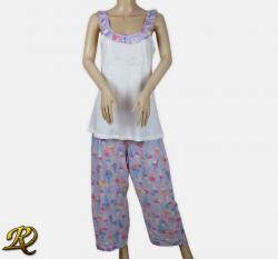 Дамска пижама Лора екрю