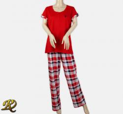Дамска пижама Паула червена