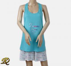 Дамска пижама Рени светло синьо