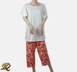 Дамска пижама Ванина екрю