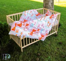 Бебешка олекотена завивка пачуърк Лъвче в розово