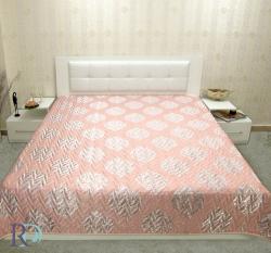 Кувертюра Бриджит розово и сиво