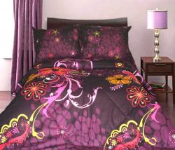 Спален комплект  Фльор - лила