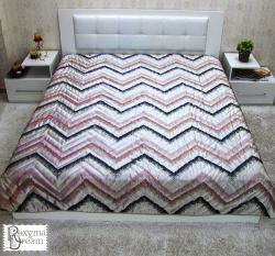 Кувертюра Фантазия лилаво с черно