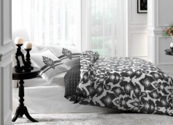 Единичен спален комплект Lander-черен