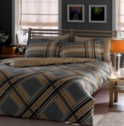 Единичен спален комплект Larson-сив