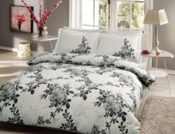 Единичен спален комплект Lorca-сив