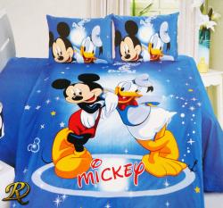 ДЕТСКИ СПАЛЕН КОМПЛЕКТ МИКИ МАУС И ДОНАЛД