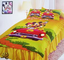 ДЕТСКИ СПАЛЕН КОМПЛЕКТ МИКИ МАУС НА ПЪТЕШЕСТВИЕ