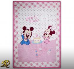 БЕБЕШКО ОДЕЯЛО МИКИ С ТОРТА РОЗОВО