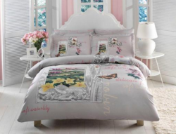 Единичен спален комплект Pavia-сив