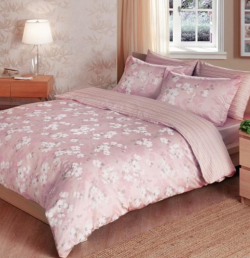 Единичен спален комплект Shadow-розов