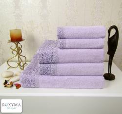 Комплект хавлии с дантела Сиена Лилава