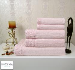 Комплект хавлии с дантела Сиена Розова