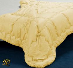 Олекотена завивка с микрофибър ефект Жълто