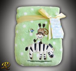 Бебешко одеяло Зебра и маймунка